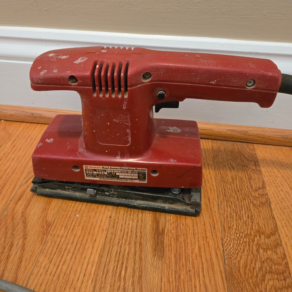 Makita M903 Dual Action Finishing Sander Red Corded Tool As Is Parts Repair